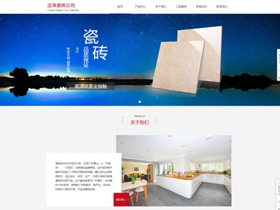 陶瓷企业/瓷砖地板公司/网站建设制作-案例