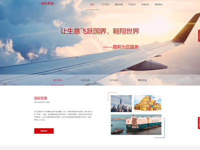 国际贸易运输集团网站设计-案例